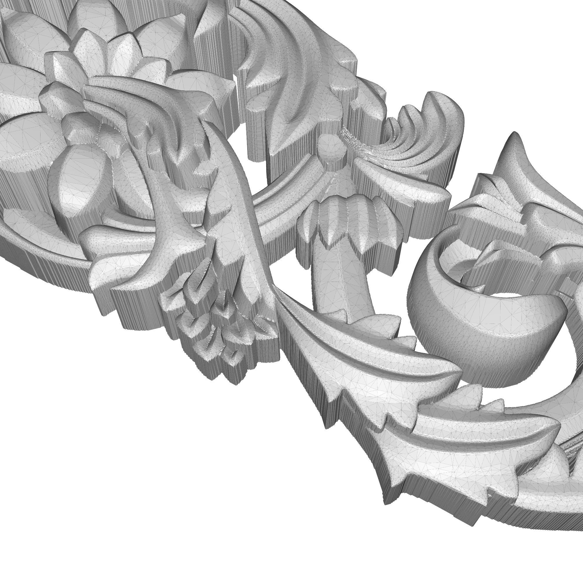 decorative pattern ready for 3D printing 3D model_7