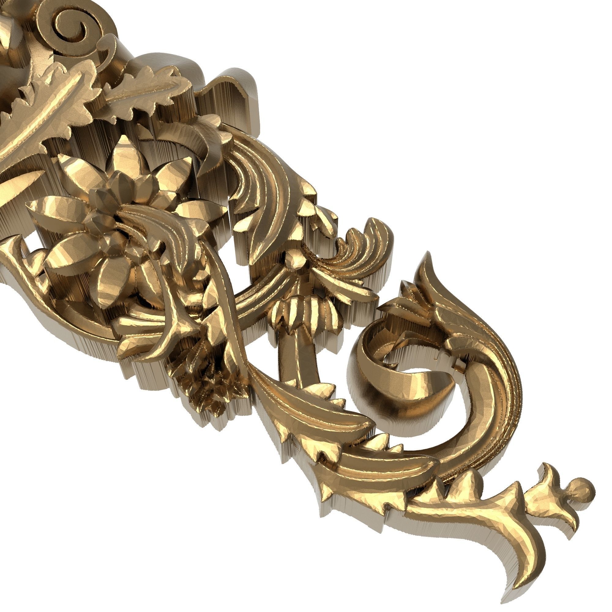 decorative pattern ready for 3D printing 3D model_4