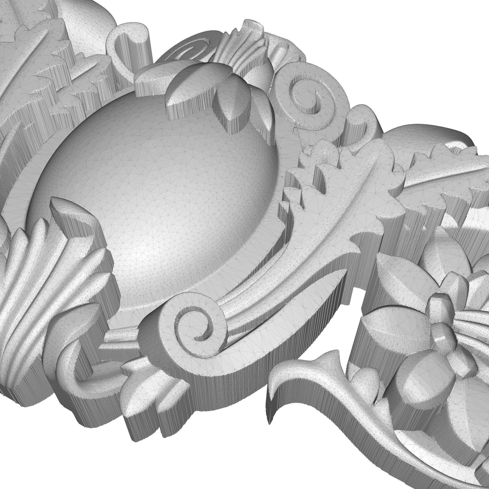 decorative pattern ready for 3D printing 3D model_6