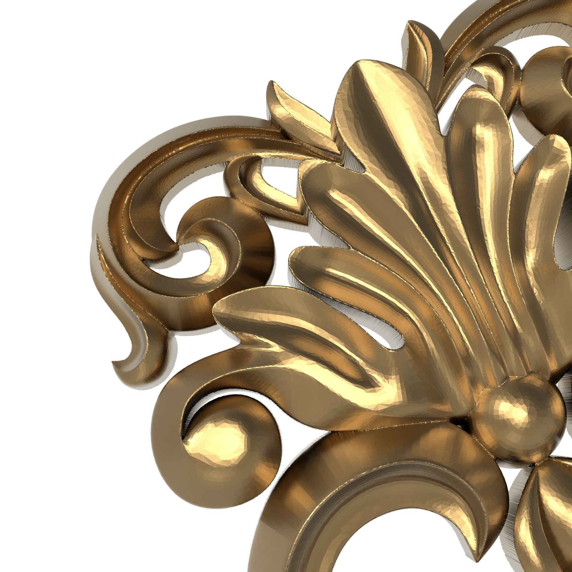decorative pattern ready for 3D printing 3D model_5