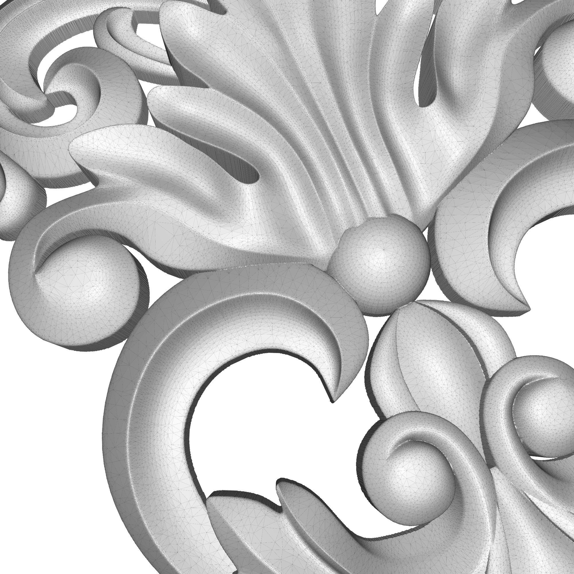 decorative pattern ready for 3D printing 3D model_6