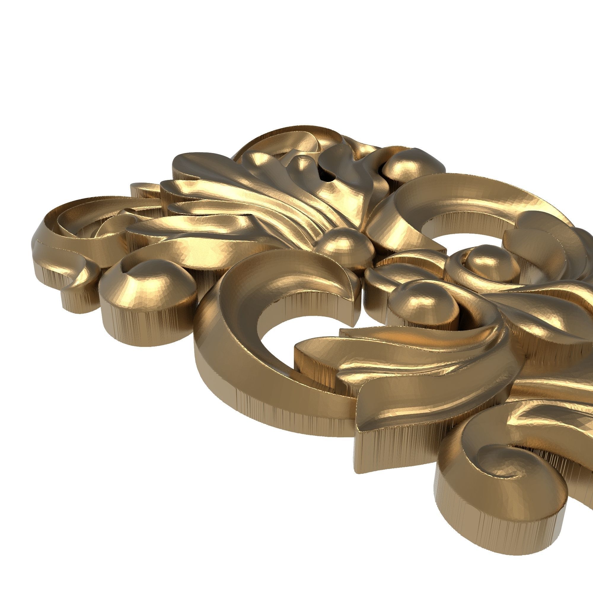 decorative pattern ready for 3D printing 3D model_4