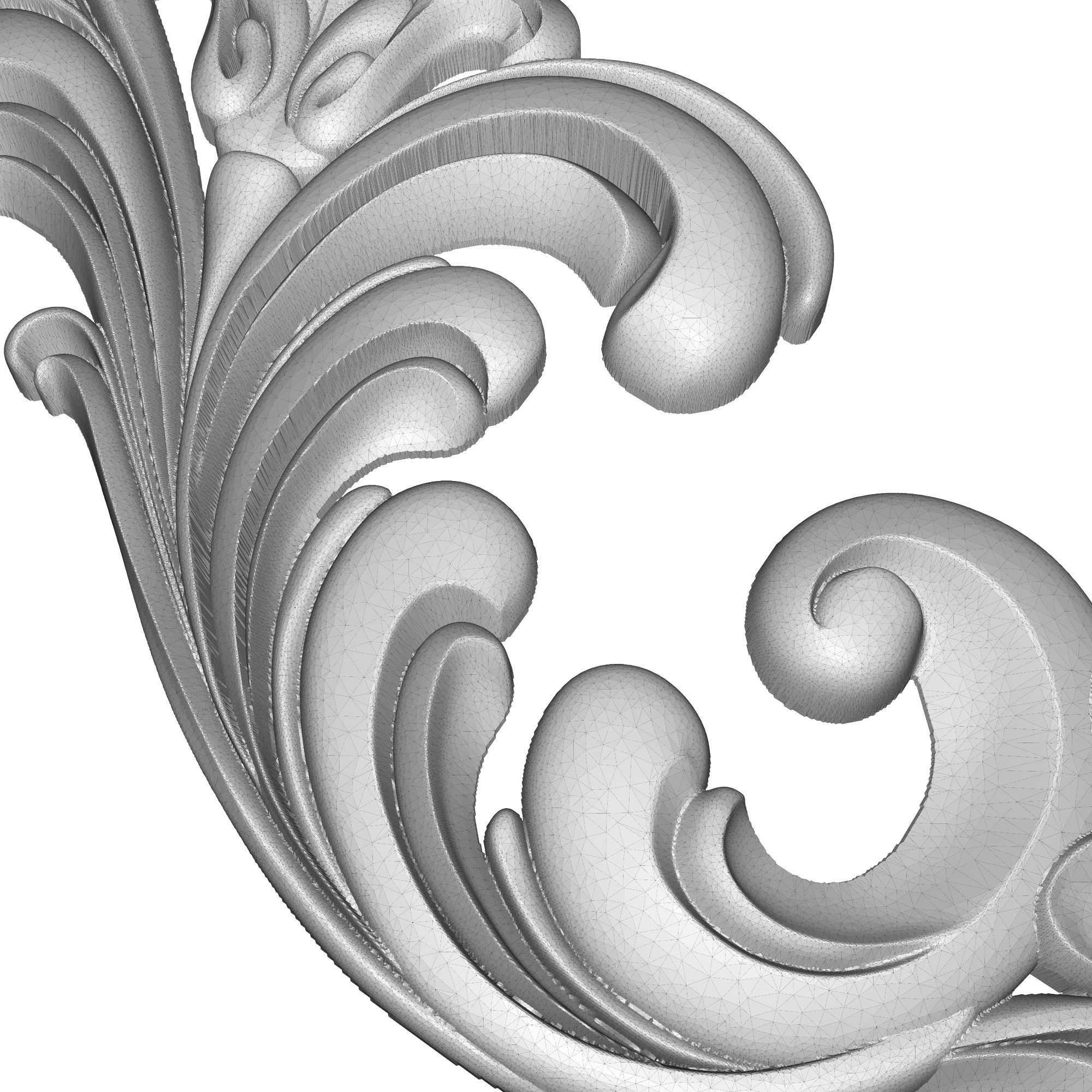 decorative pattern ready for 3D printing 3D model_7