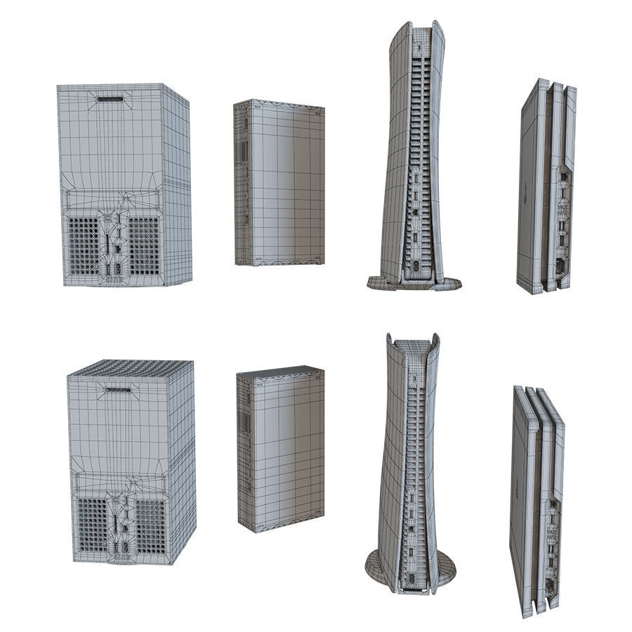 Games Consol Pack Low-poly 3D model_8