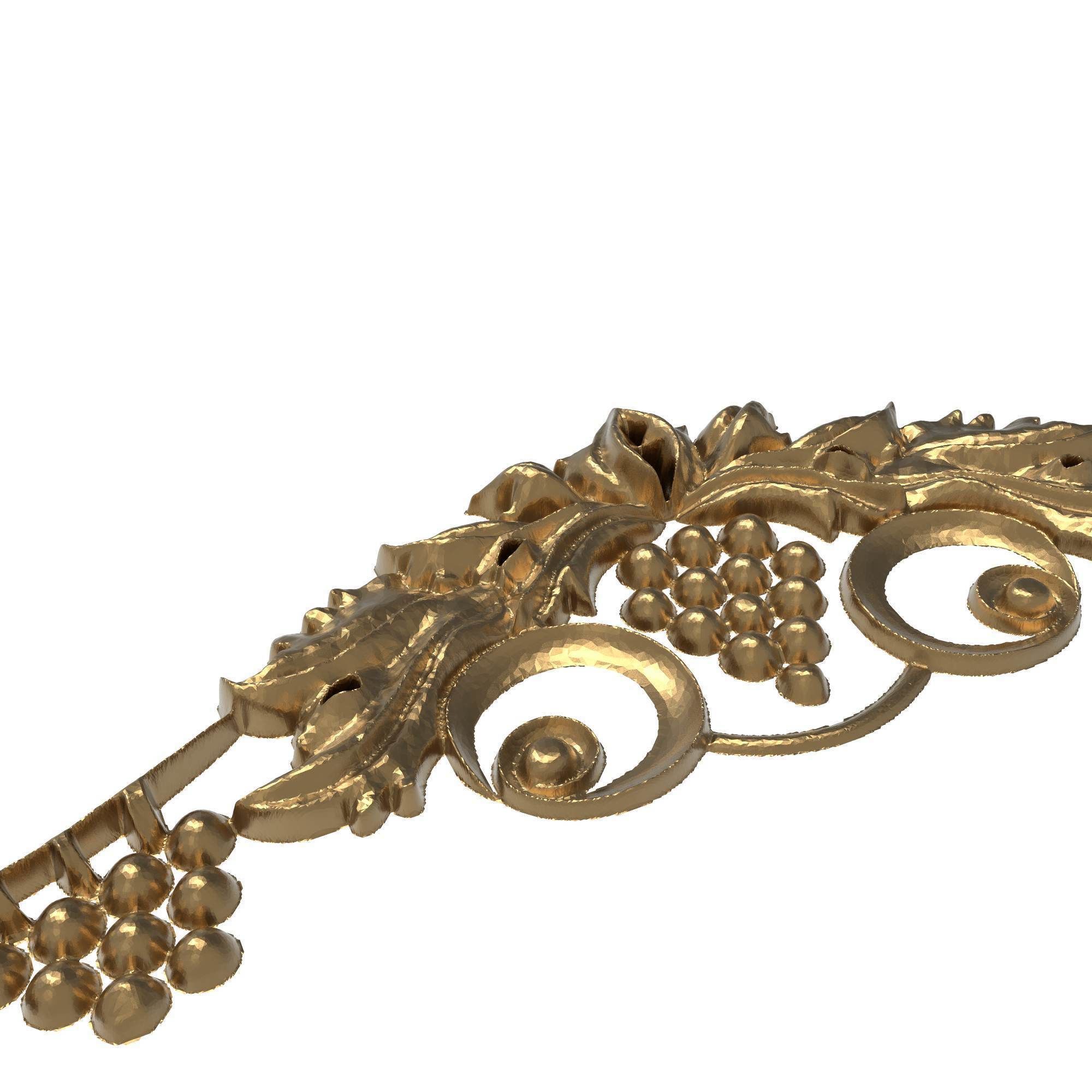 decorative pattern ready for 3D printing 3D model_2