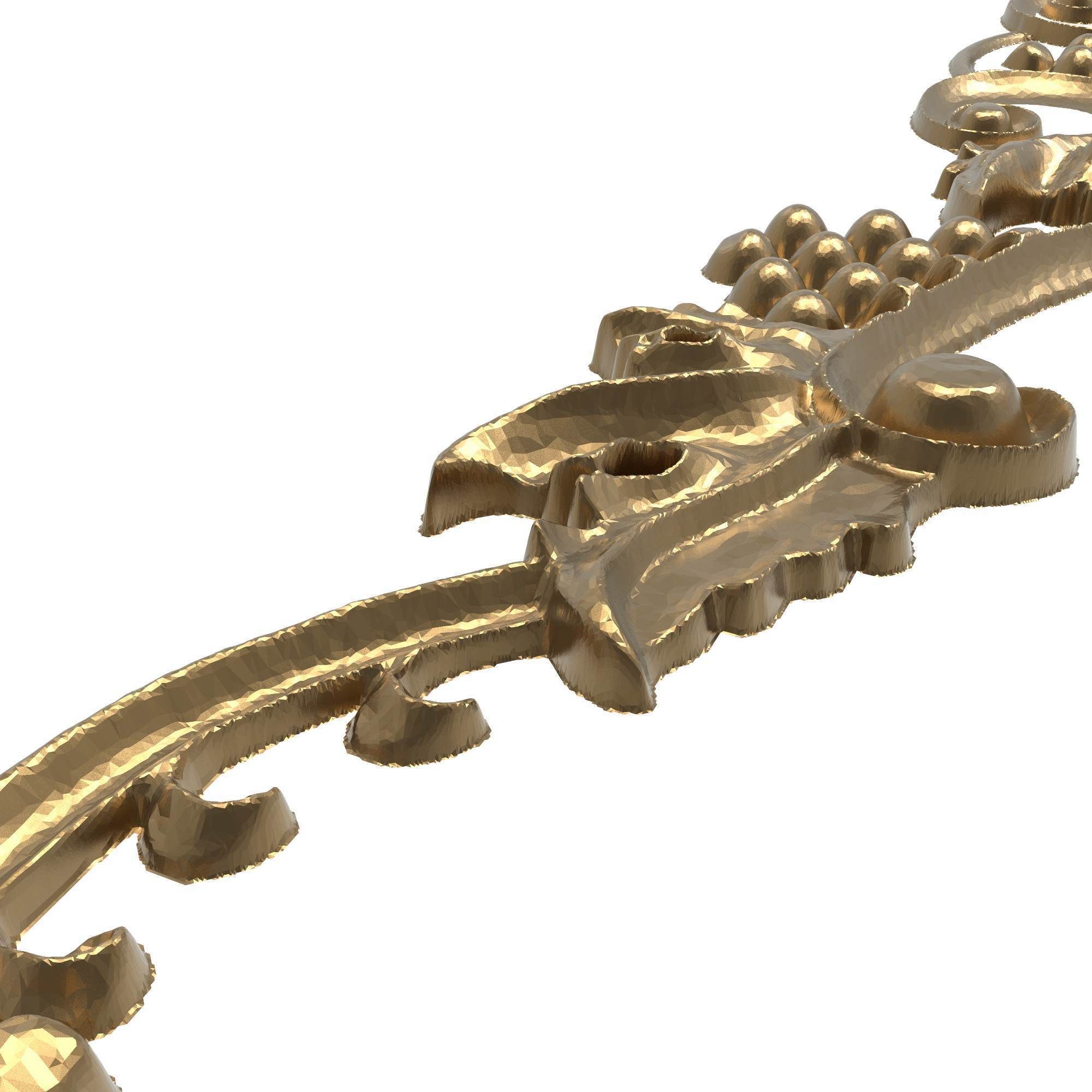 decorative pattern ready for 3D printing 3D model_4