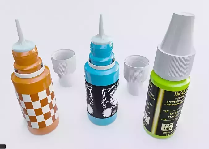 E-Liquid 3D Model Low-poly 3D model