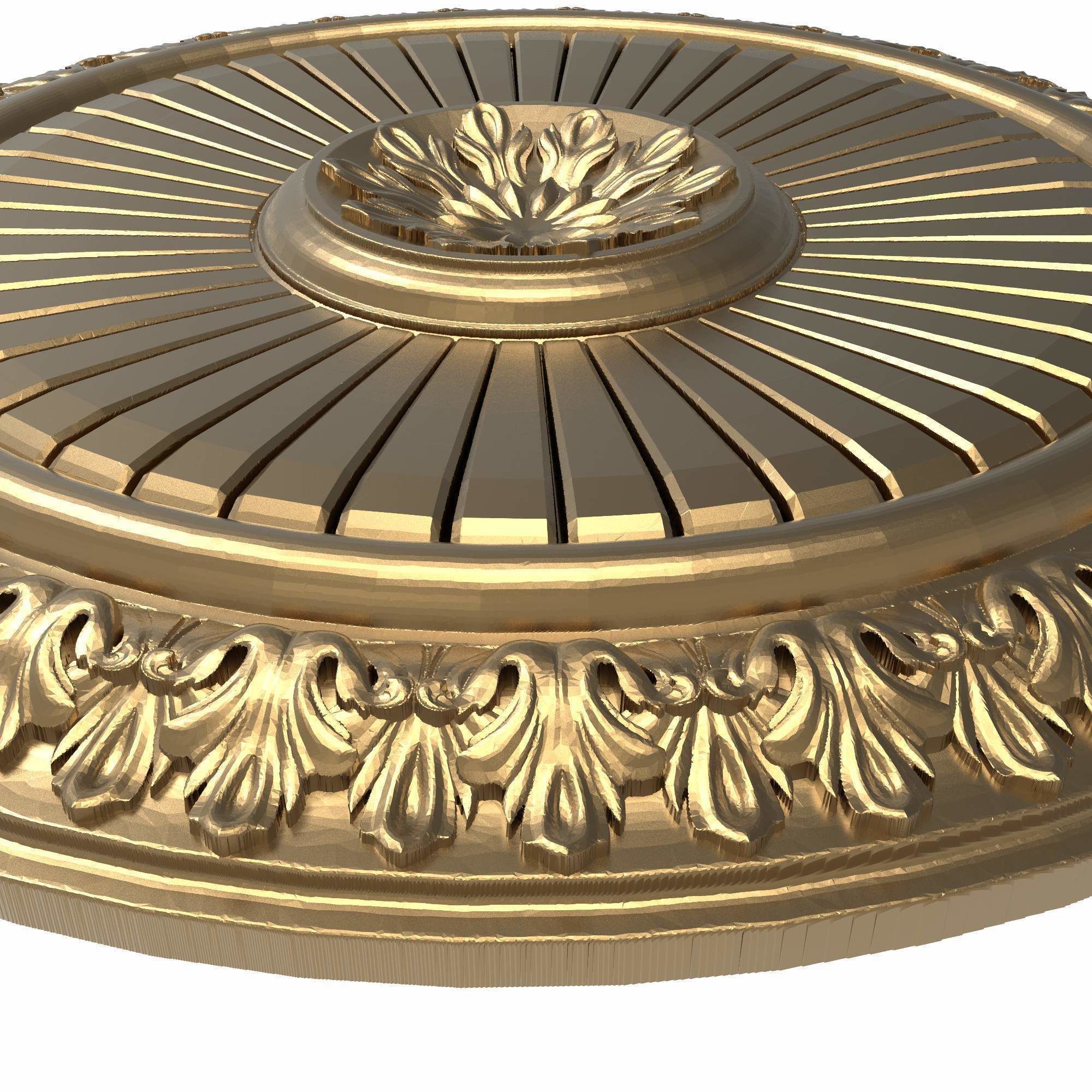 decorative pattern ready for 3D printing 3D model_5