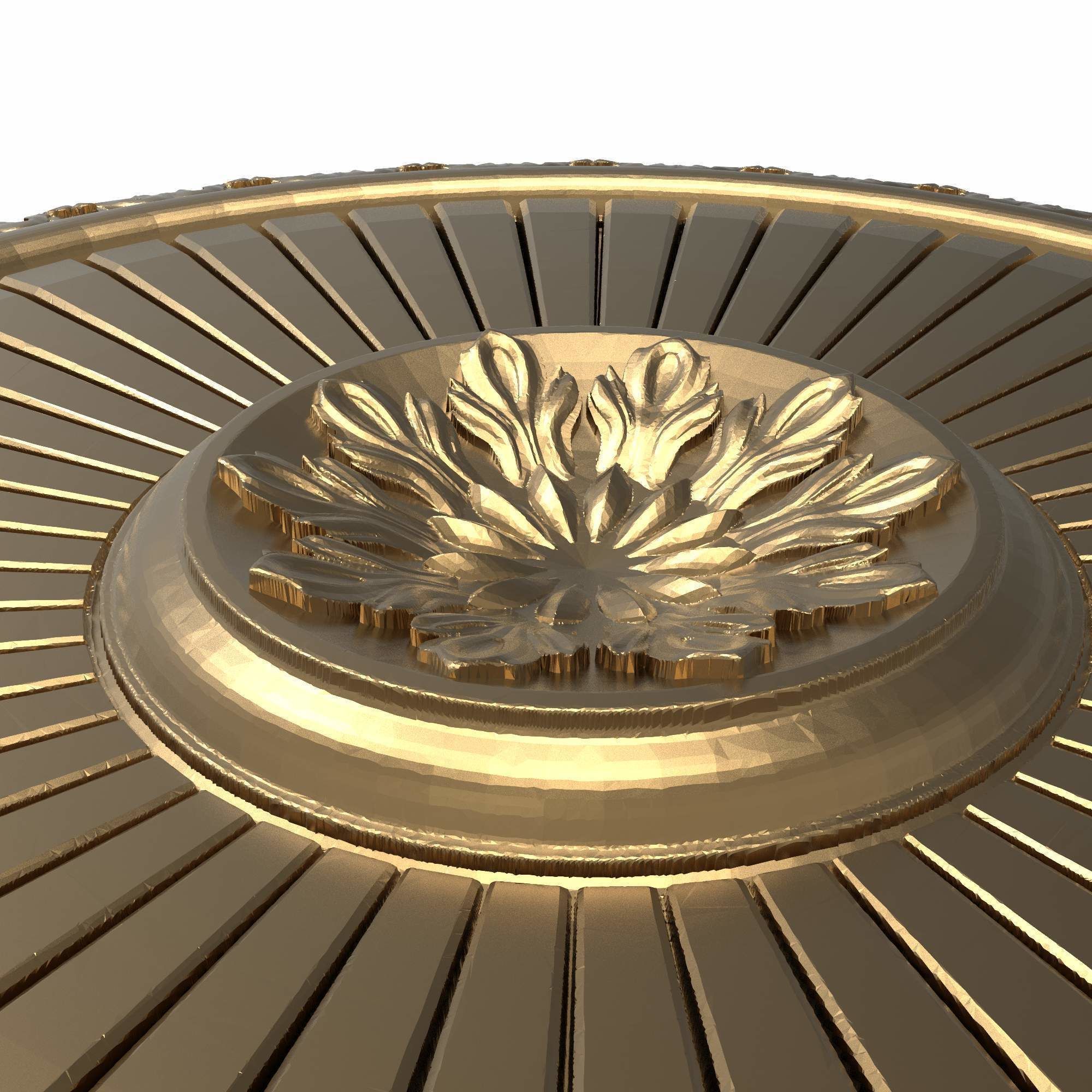 decorative pattern ready for 3D printing 3D model_3