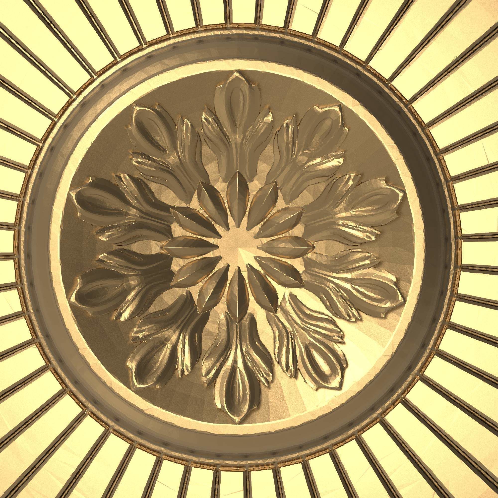 decorative pattern ready for 3D printing 3D model_2