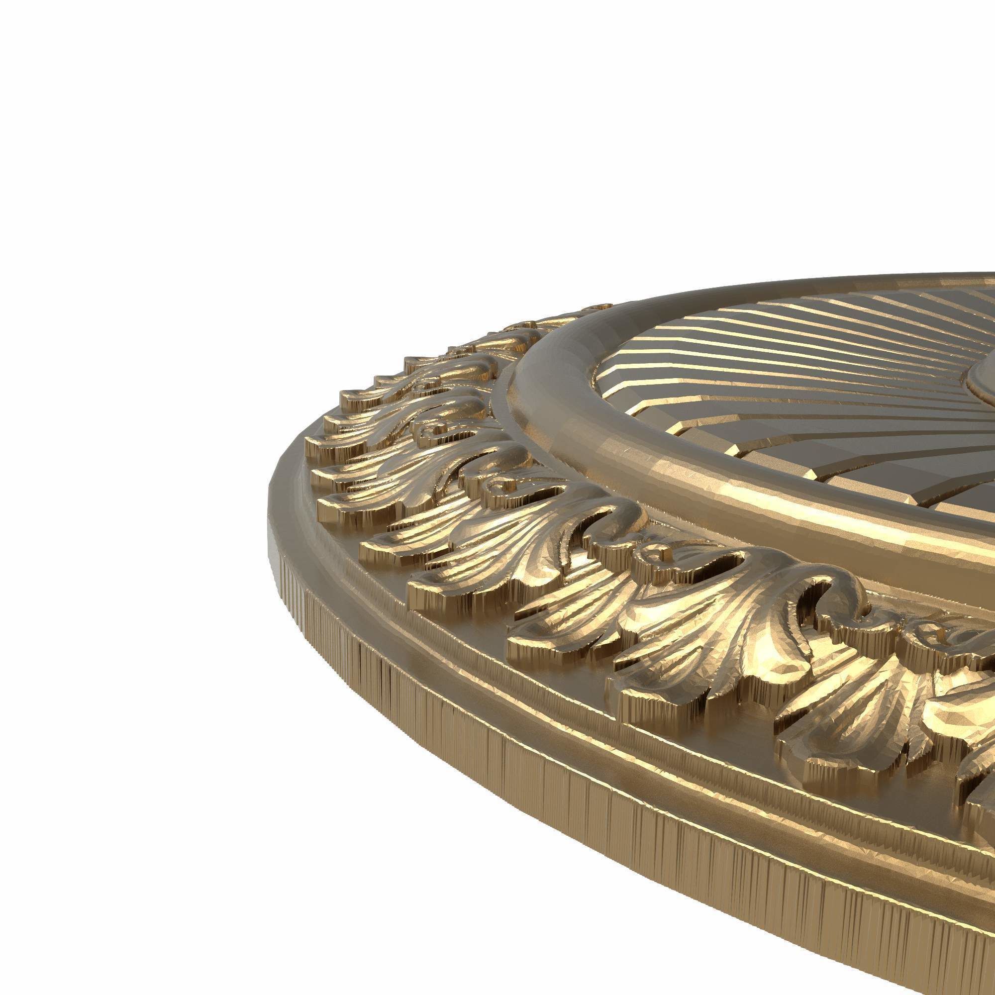 decorative pattern ready for 3D printing 3D model_4