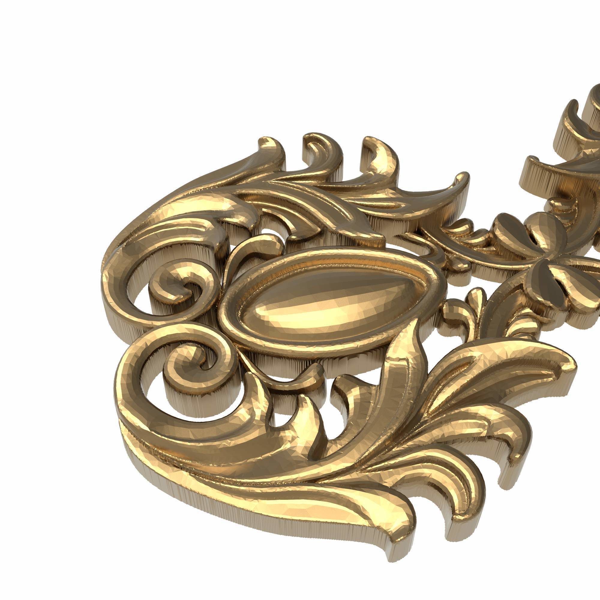 decorative pattern ready for 3D printing 3D model_1