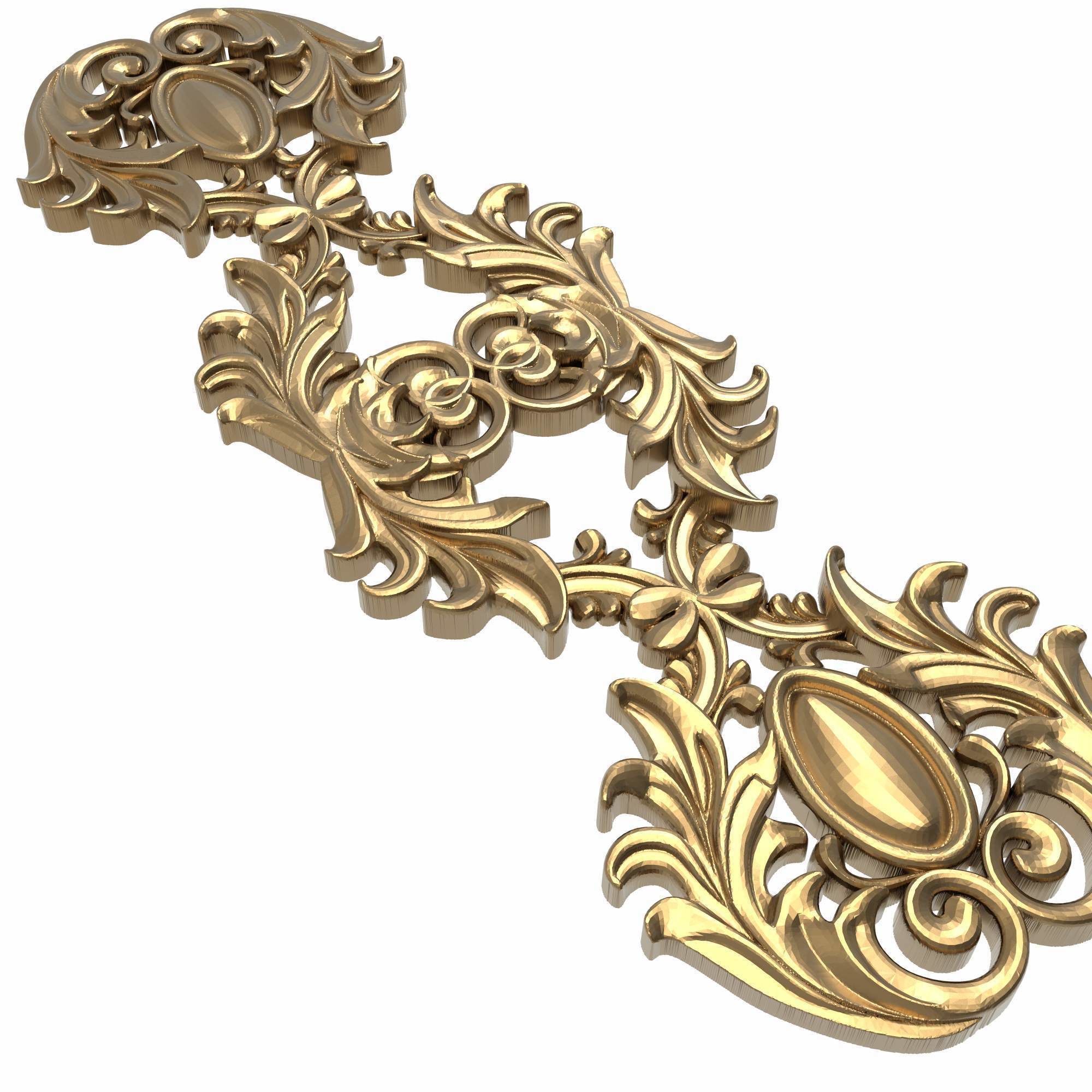 decorative pattern ready for 3D printing 3D model_4