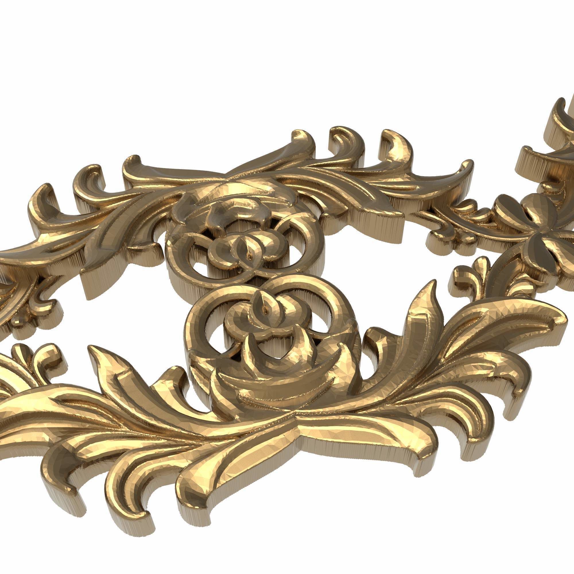 decorative pattern ready for 3D printing 3D model_2