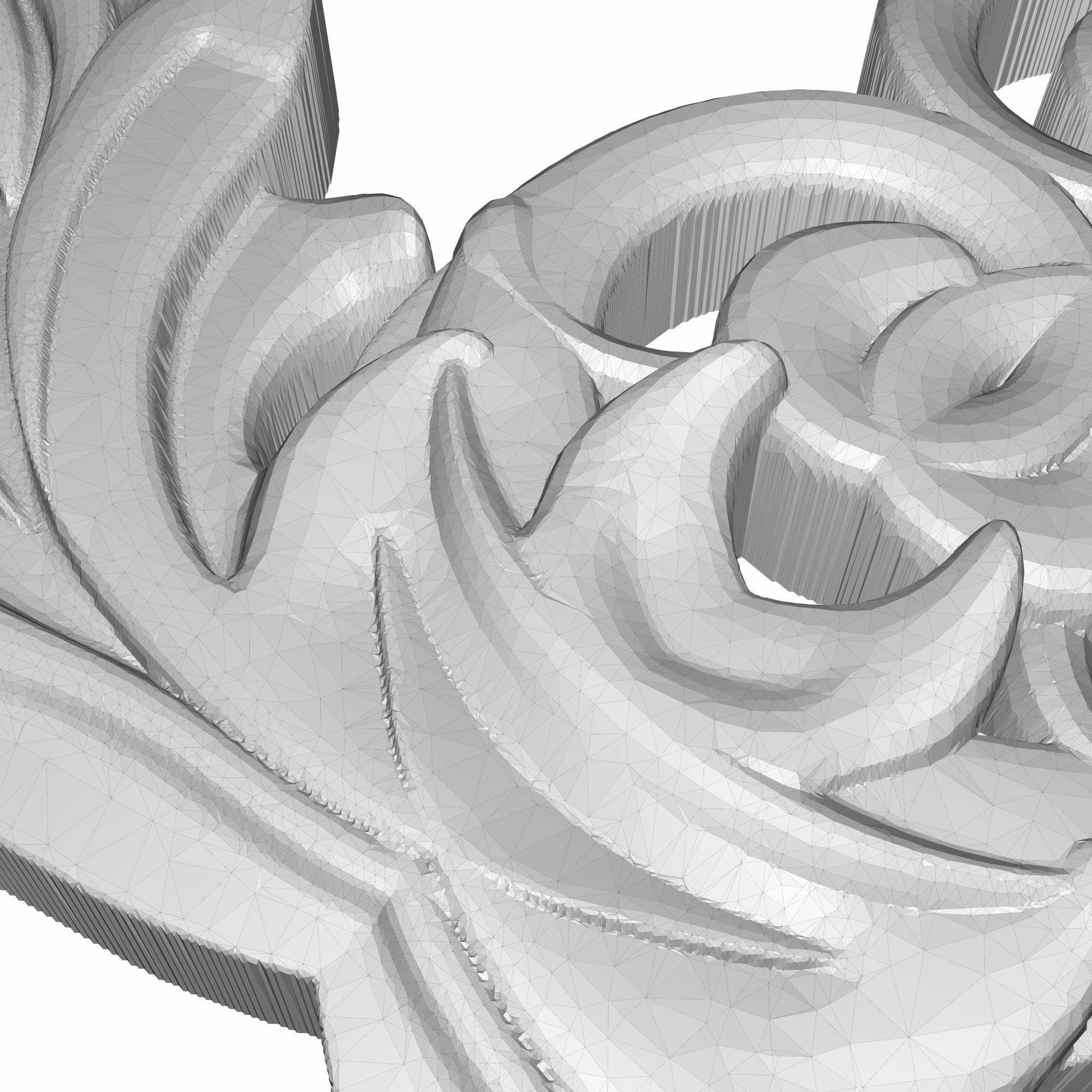 decorative pattern ready for 3D printing 3D model_6