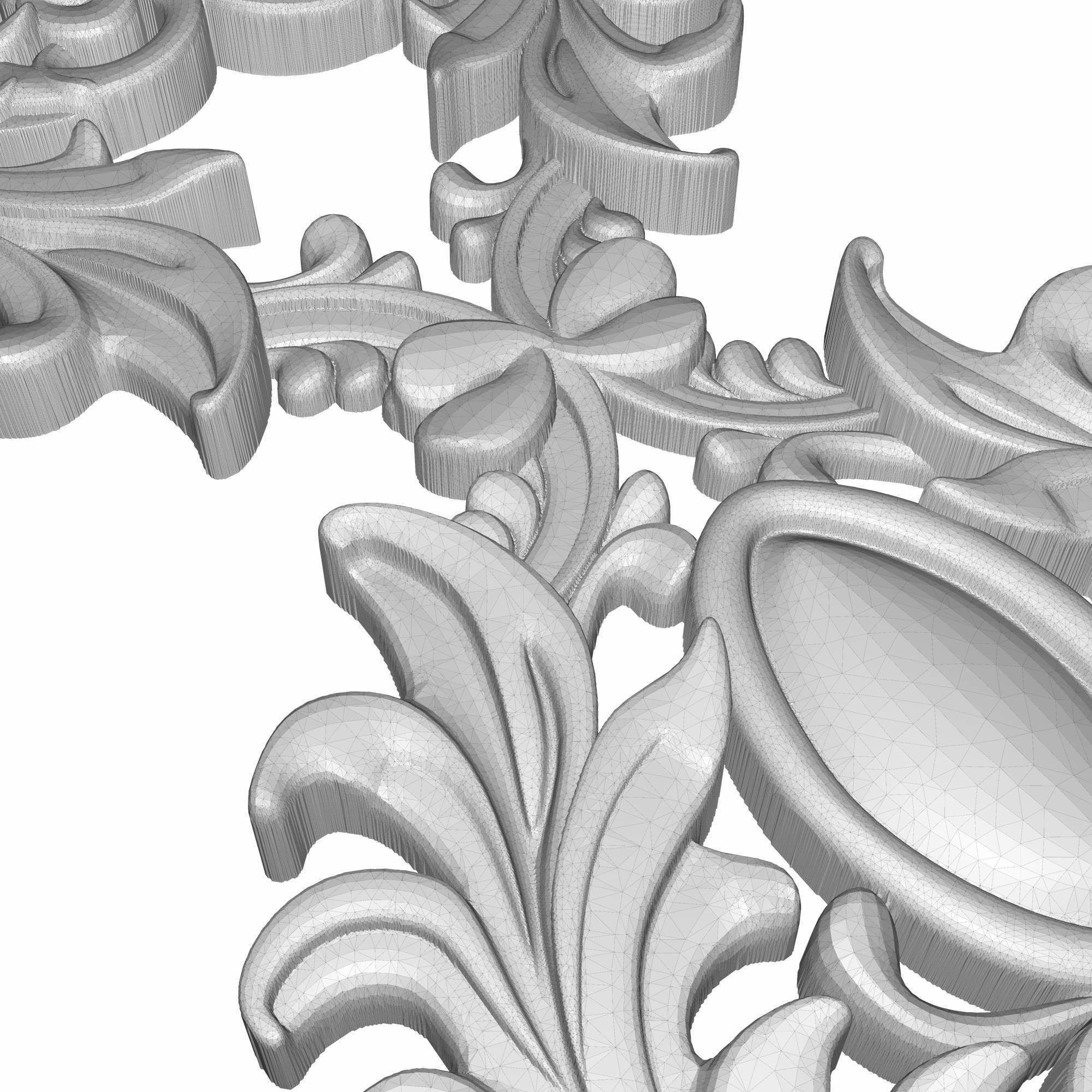 decorative pattern ready for 3D printing 3D model_5