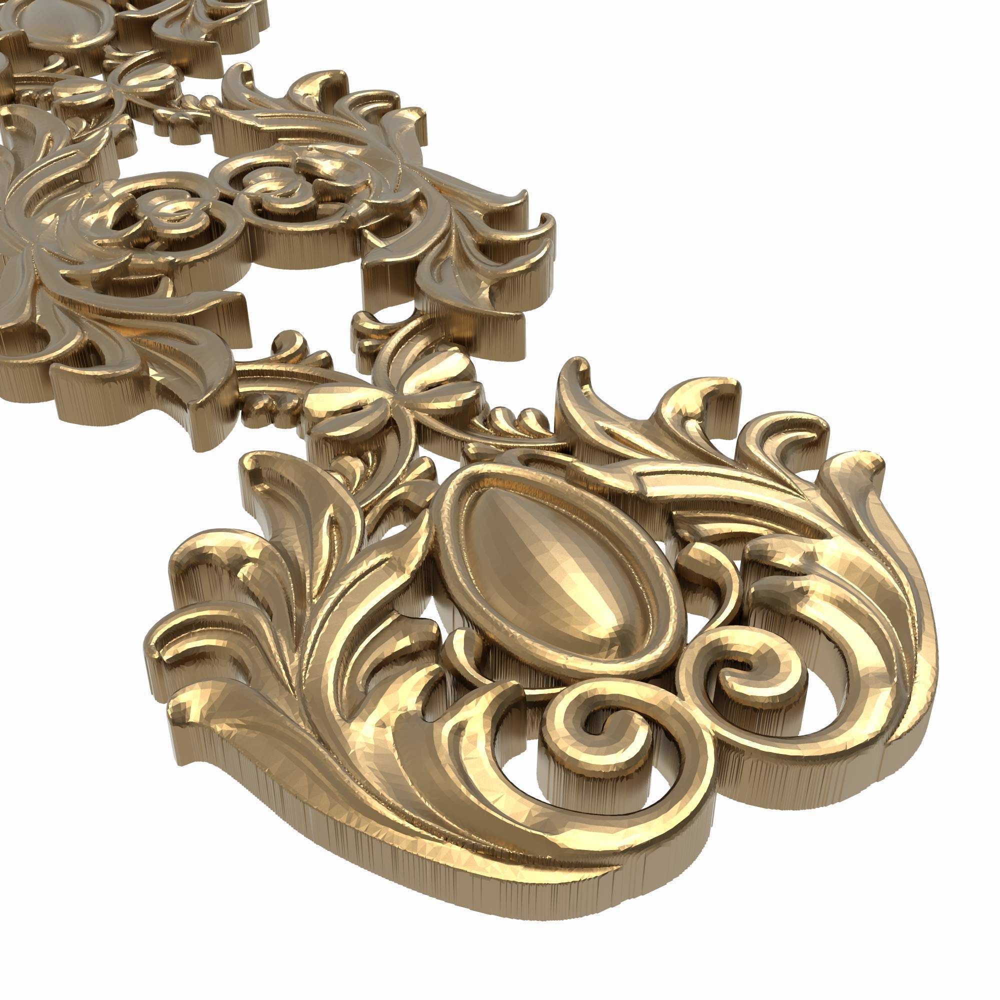decorative pattern ready for 3D printing 3D model_3