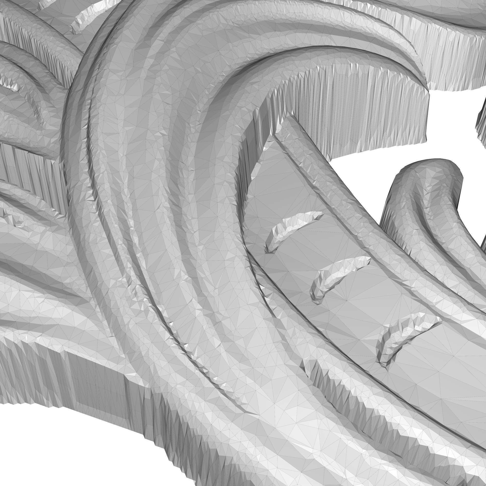 decorative pattern ready for 3D printing 3D model_9