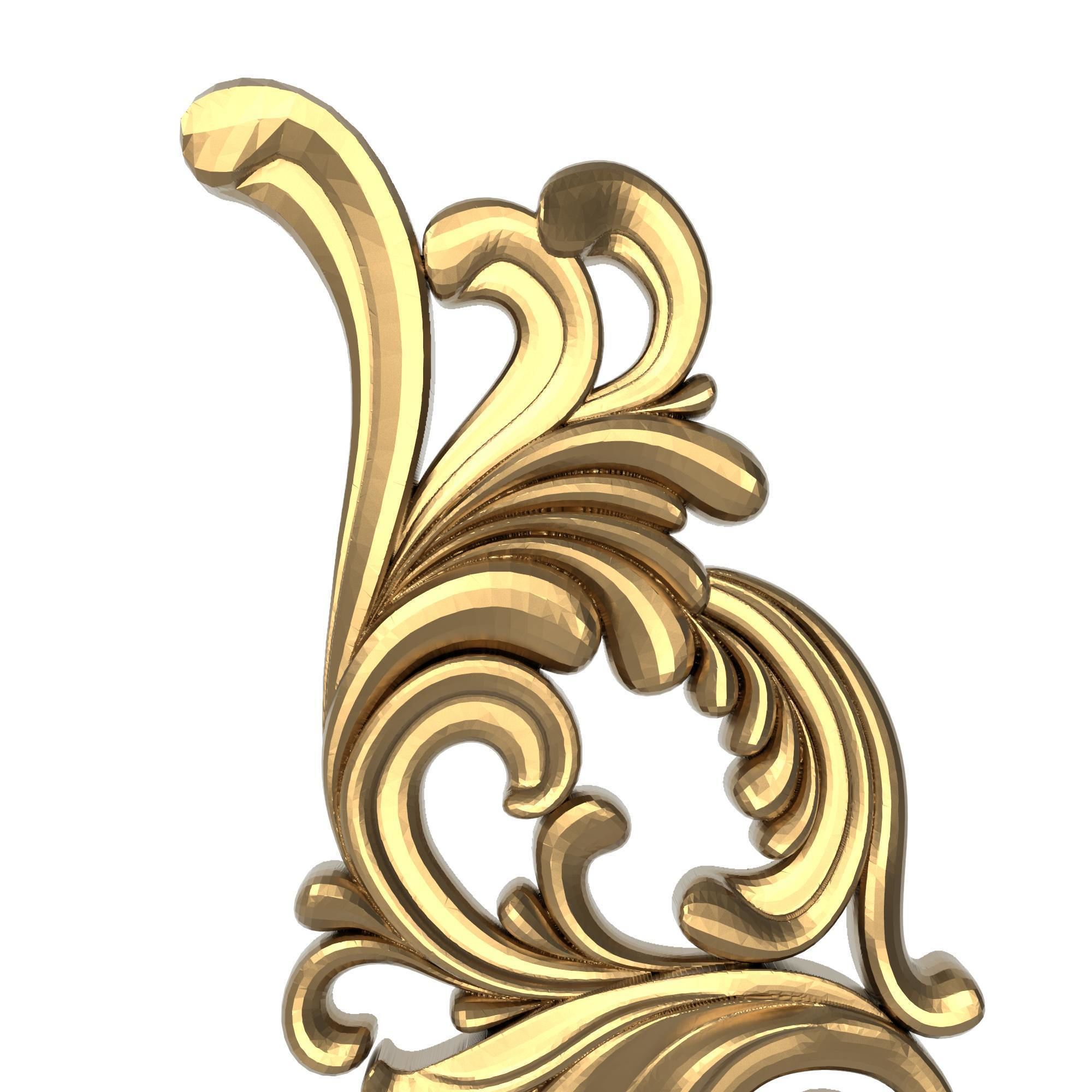 decorative pattern ready for 3D printing 3D model_1