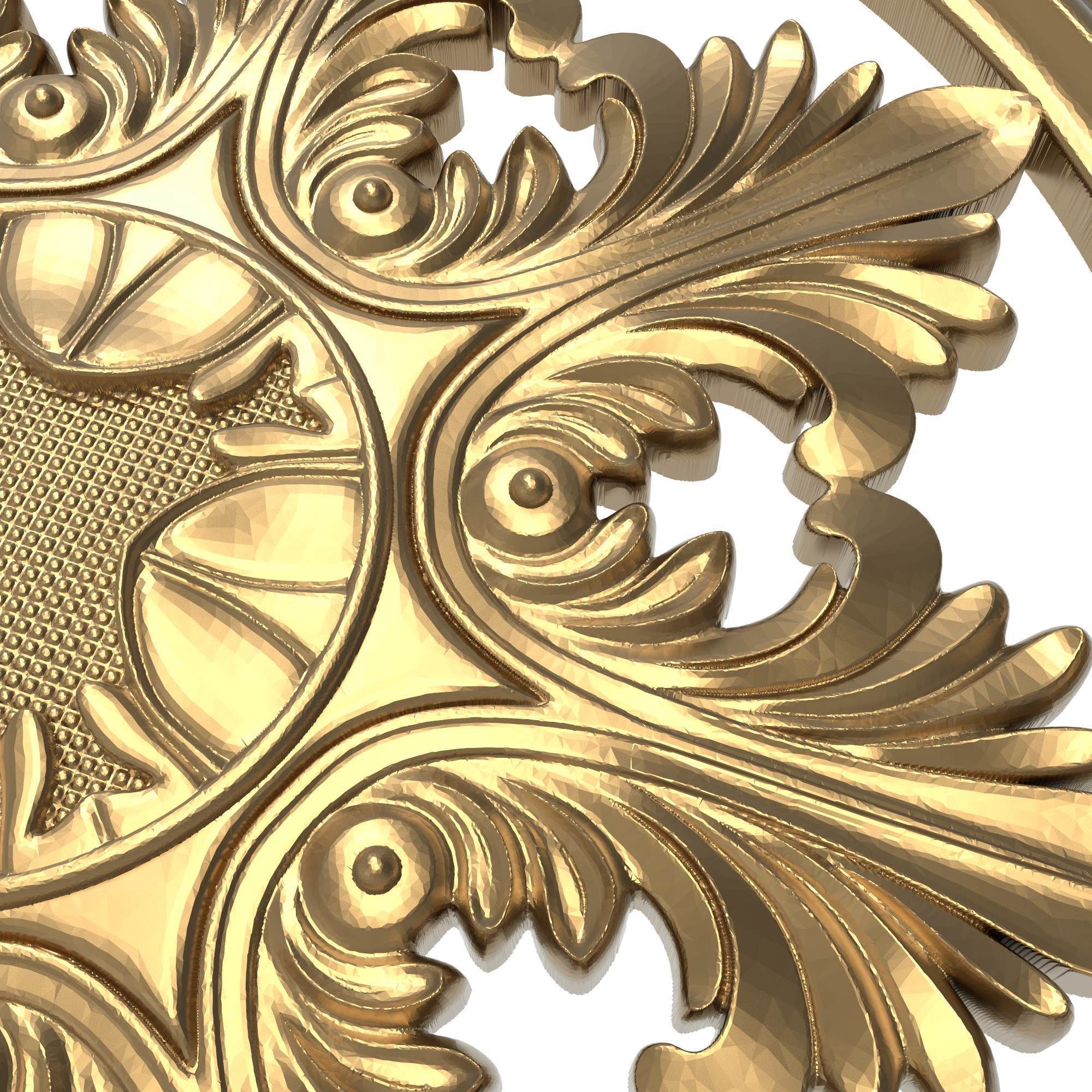 decorative pattern ready for 3D printing 3D model_4