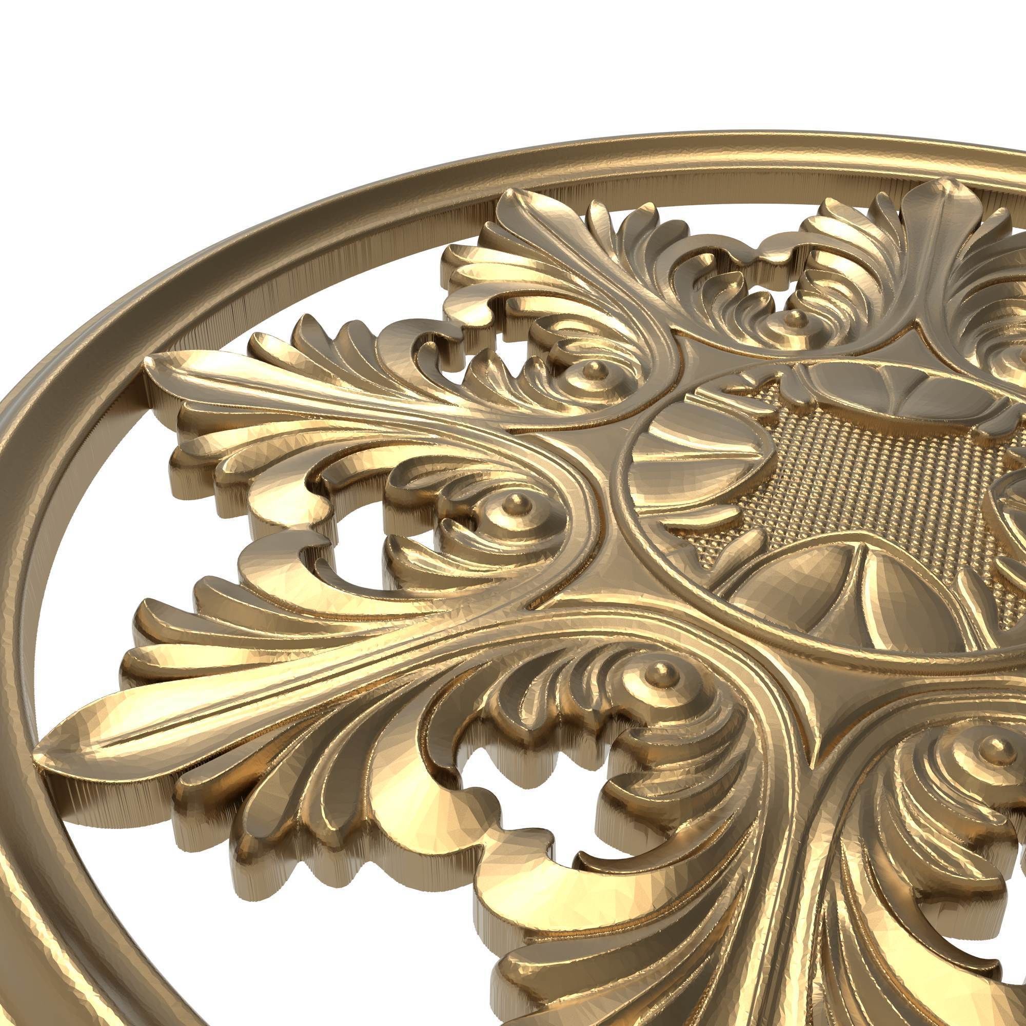 decorative pattern ready for 3D printing 3D model_3