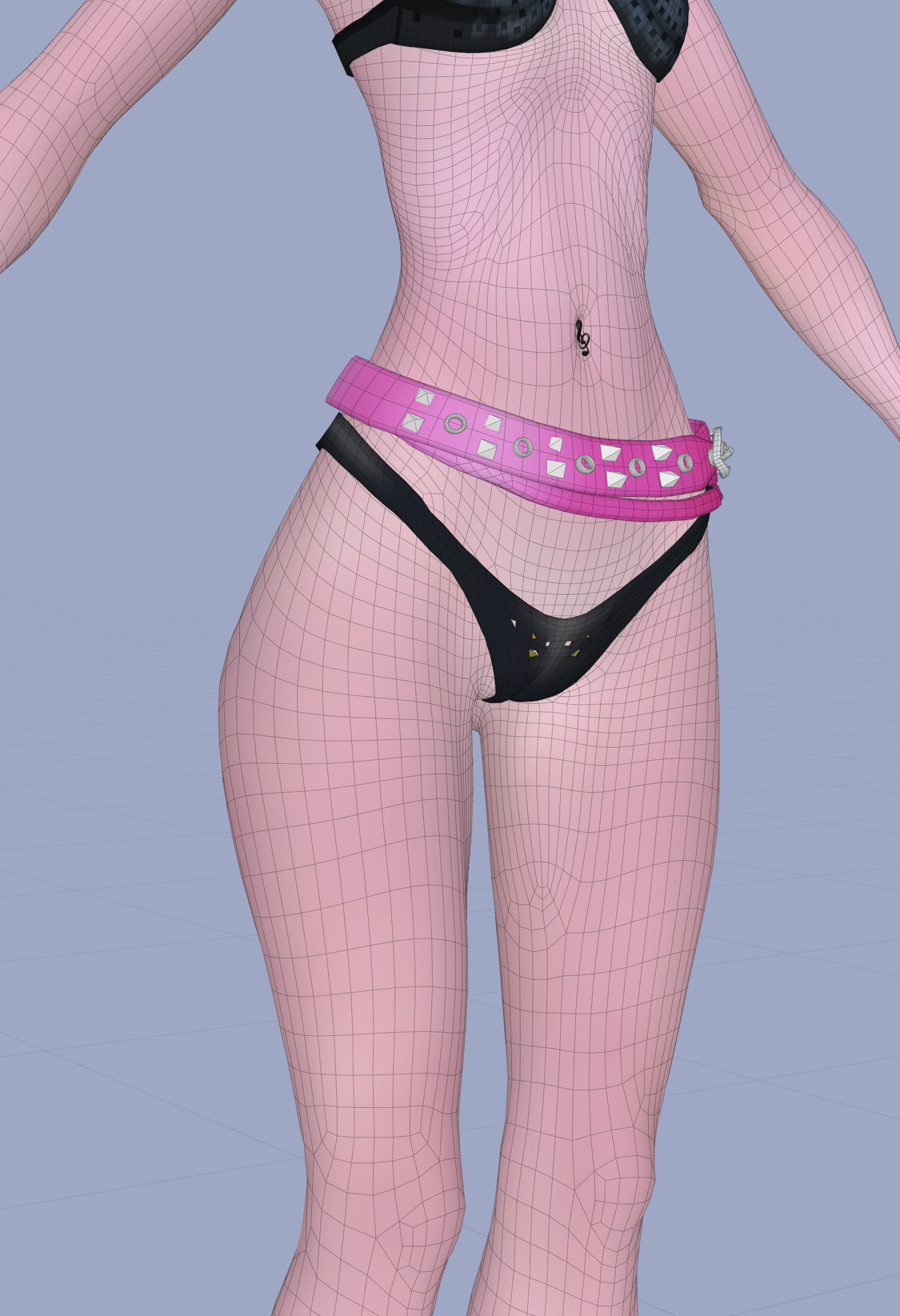 Princess Verachantesse Female Rigged Blender Character 3D model_45