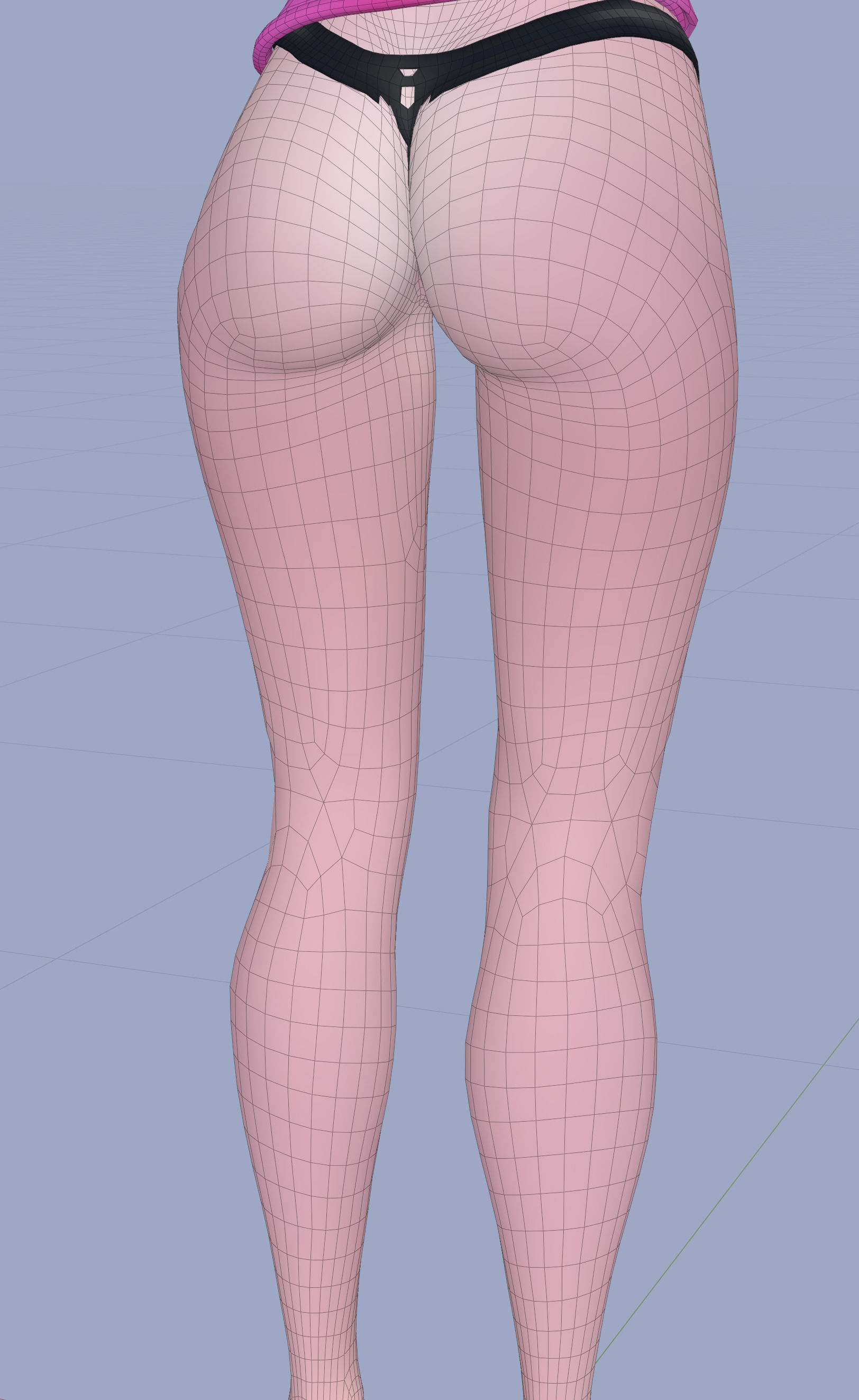 Princess Verachantesse Female Rigged Blender Character 3D model_44