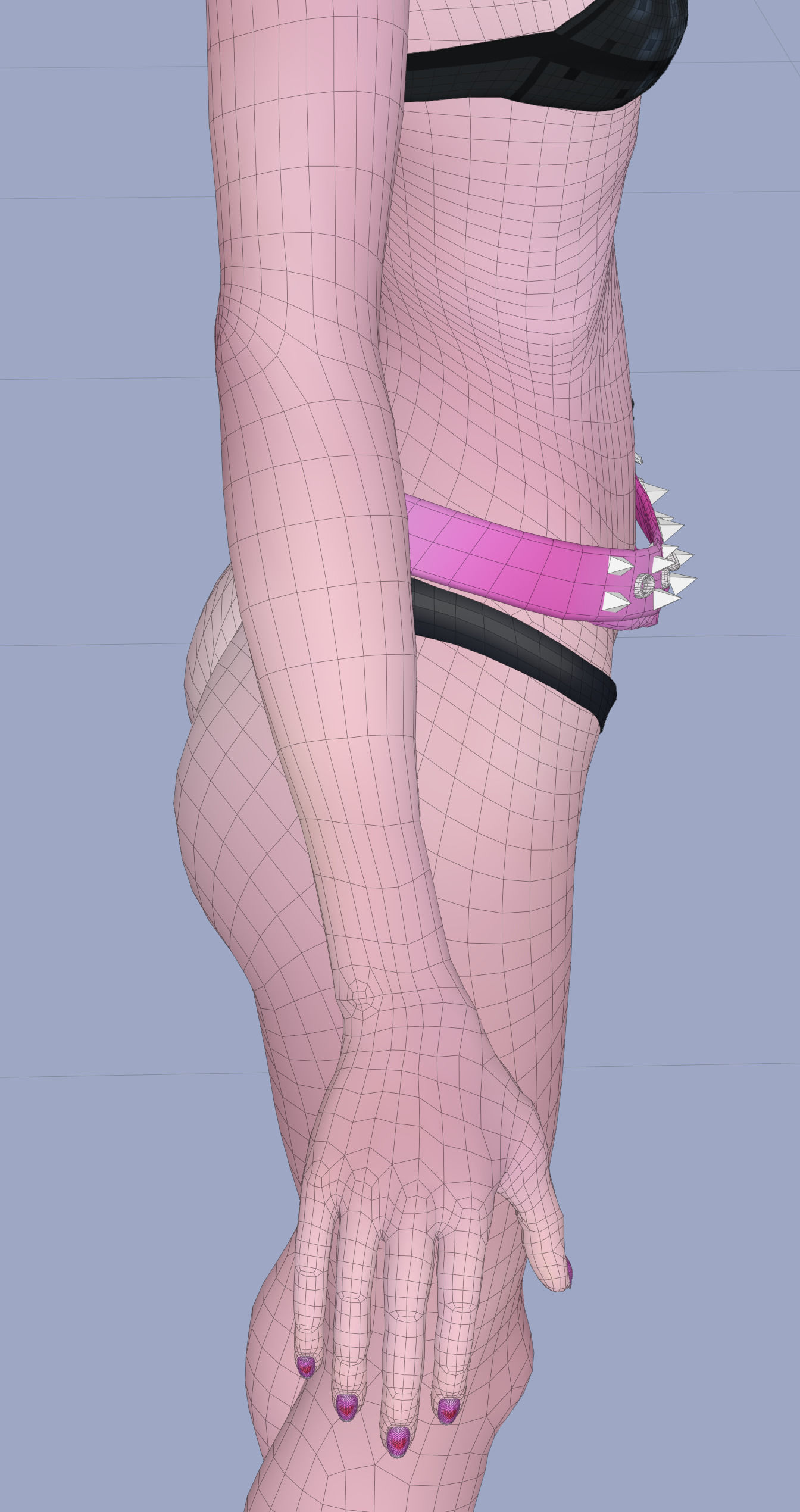 Princess Verachantesse Female Rigged Blender Character 3D model_40