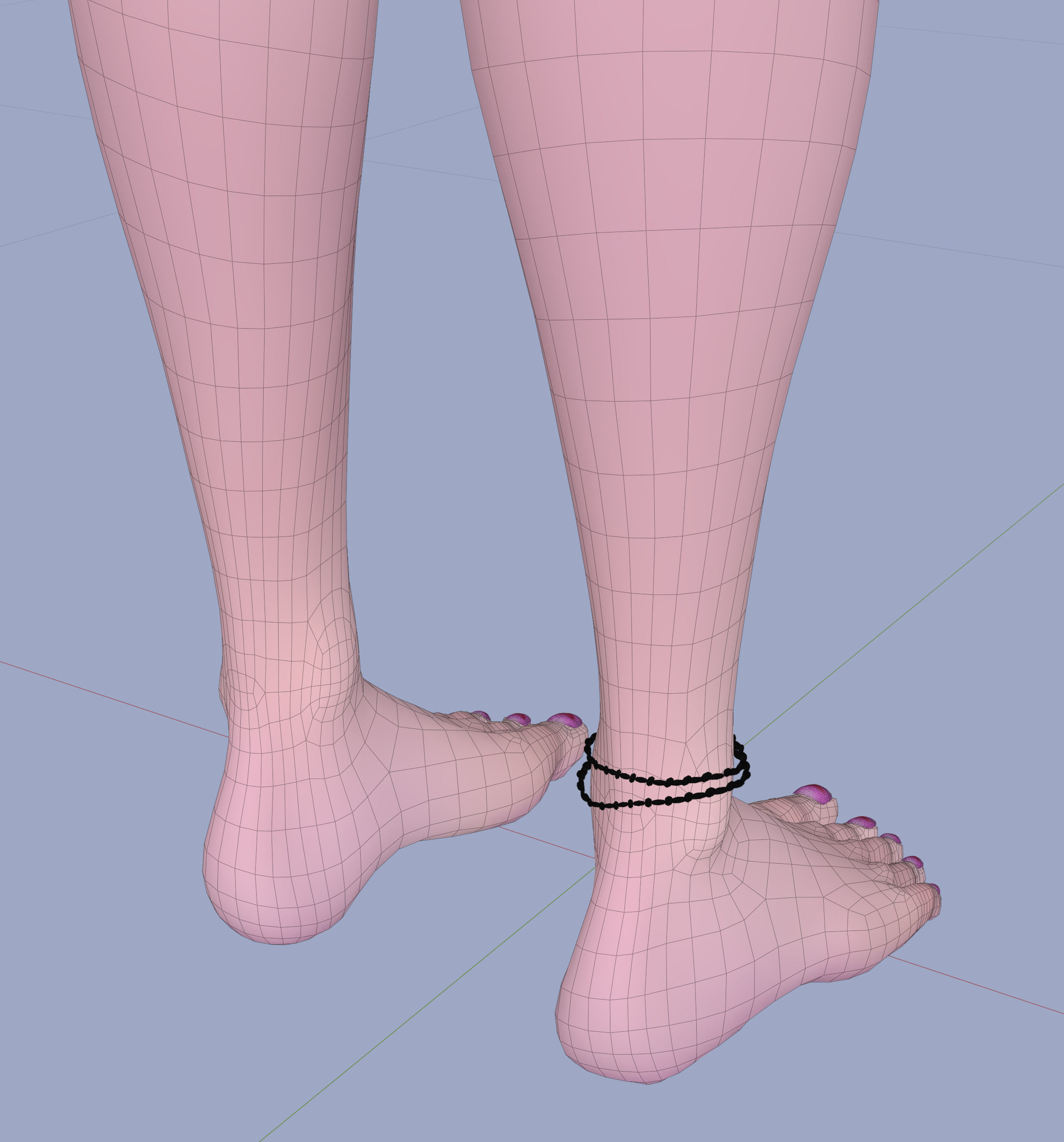 Princess Verachantesse Female Rigged Blender Character 3D model_37