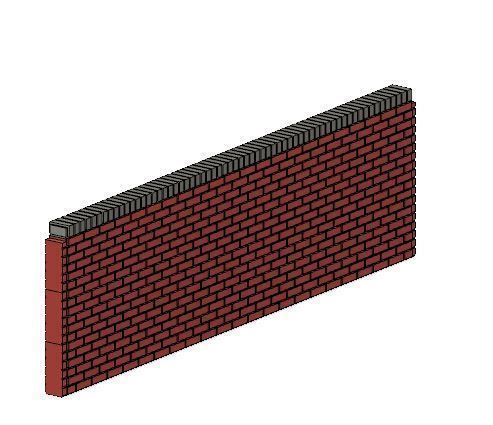 Model Railway Brick Wall Various Heights see Pictures 3D print model_9