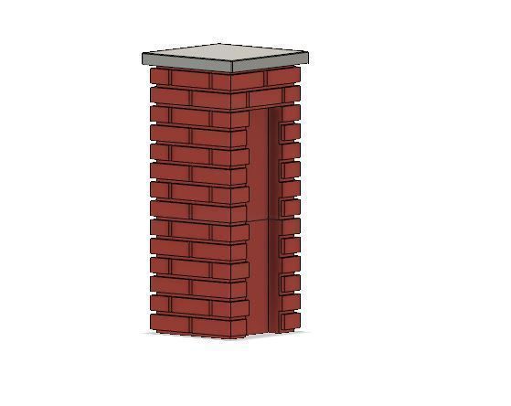 Model Railway Brick Wall Various Heights see Pictures 3D print model_11