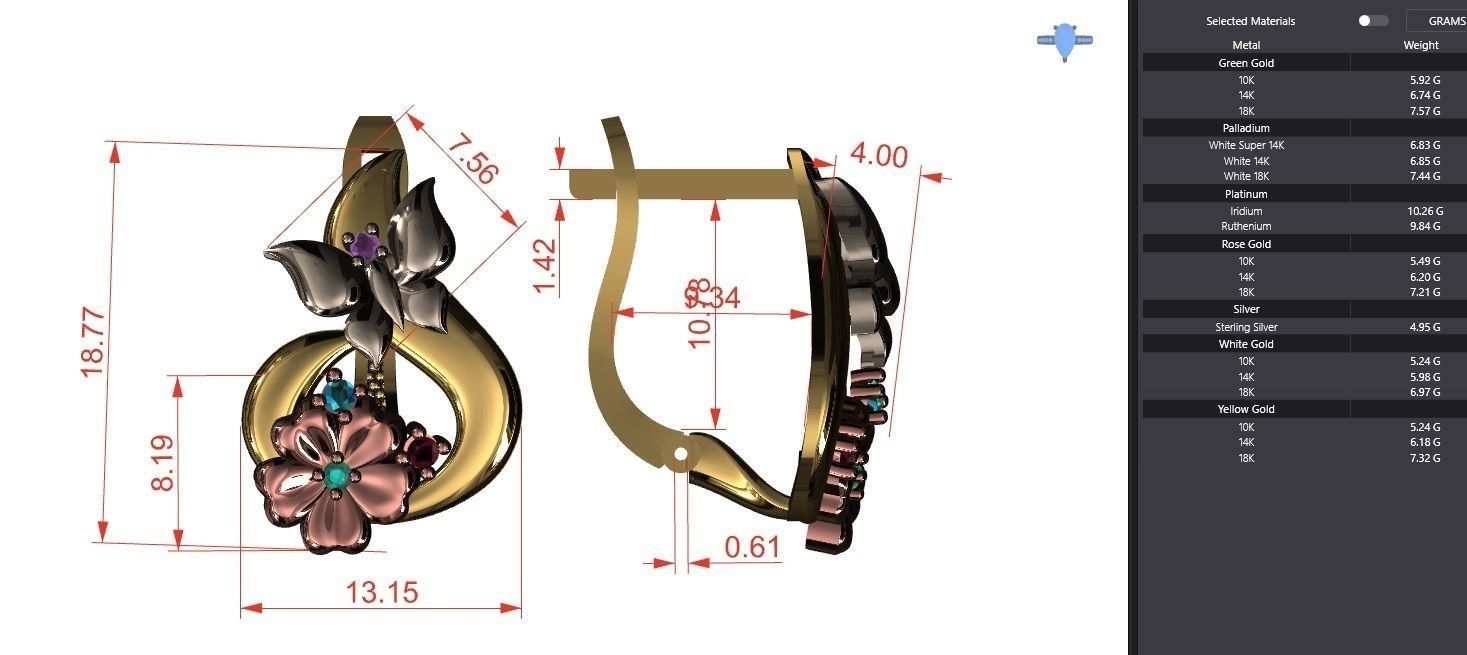 big butterfly and flower collection 7 set 21 part  _48