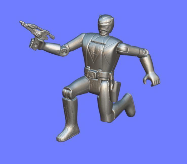 90s YELLOW RANGER FIGURE - 3D SCAN 3D print model_5