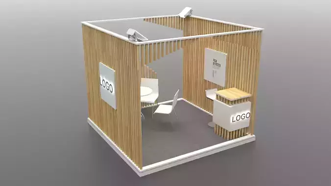 Exhibition stand 3 x 3 meters
