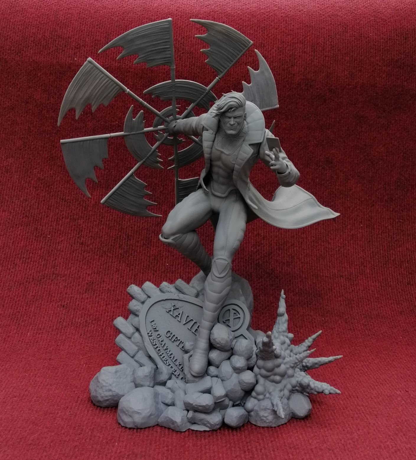 Gambit stl xenoblade legends statue 3D print model_9