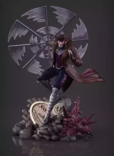 Gambit stl xenoblade legends statue 3D print model