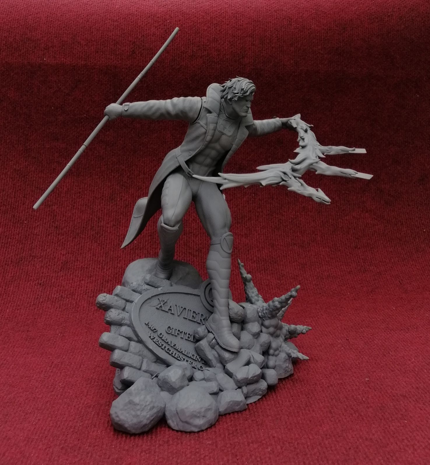 Gambit stl xenoblade legends statue 3D print model_8