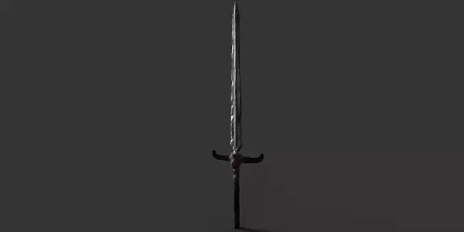 Two-Hand Sword - Game Ready Low-poly 3D model