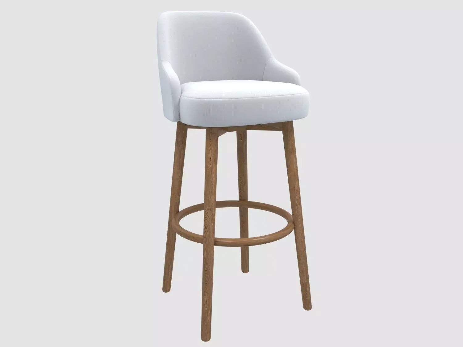 Westelm Bar stool 3D model_0