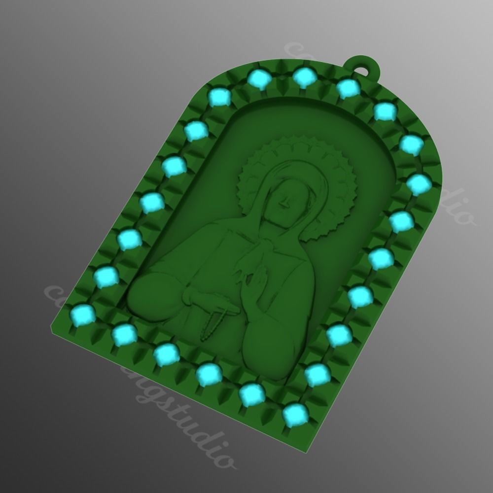 Pendant  od13 3D print model_2
