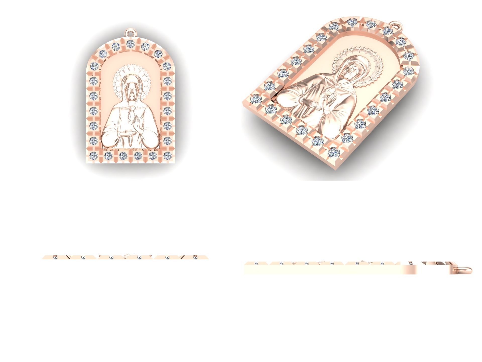 Pendant  od13 3D print model_3