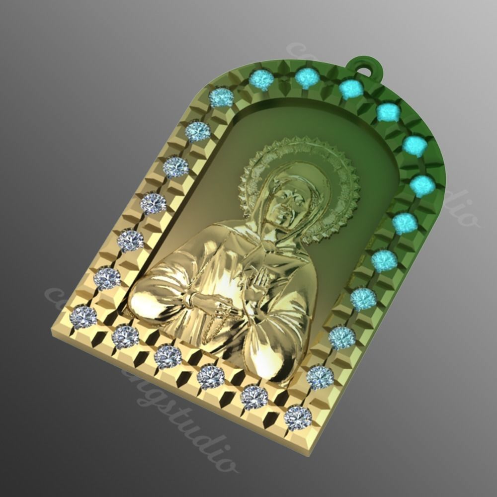 Pendant  od13 3D print model_1