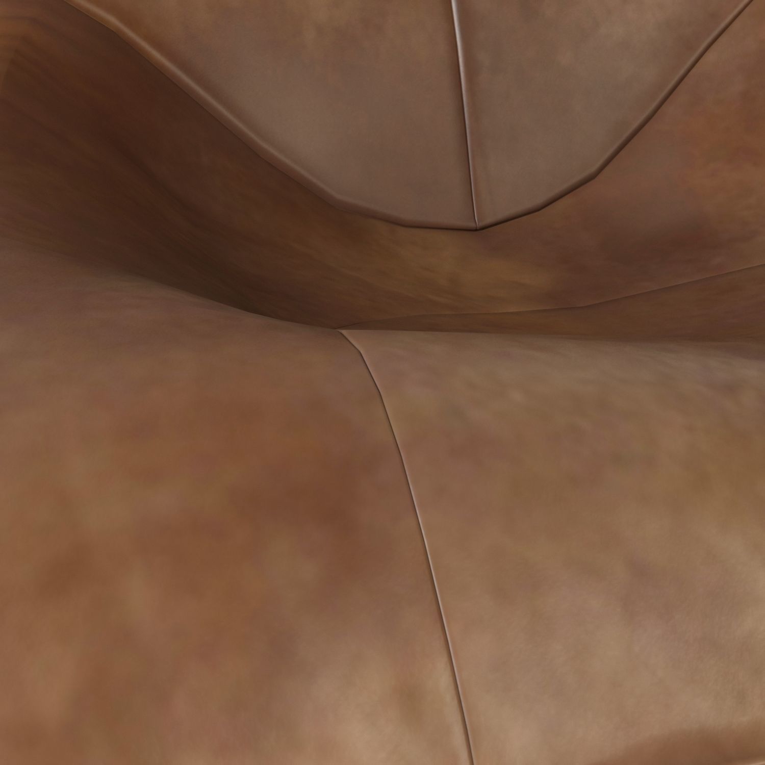 modern leather lounge chair 3D model_3