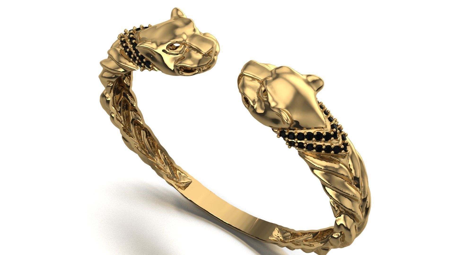 Tiger bracelet 3D print model_2