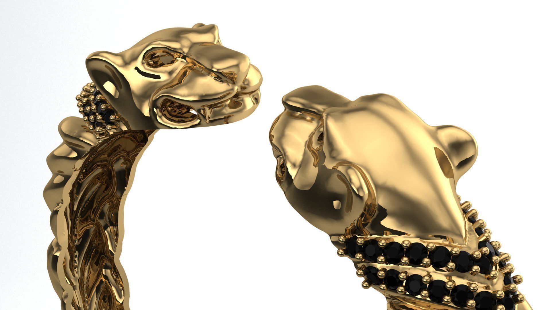 Tiger bracelet 3D print model_1