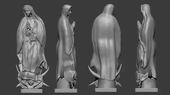 OUR LADY OF GUADALUPE 3D print model