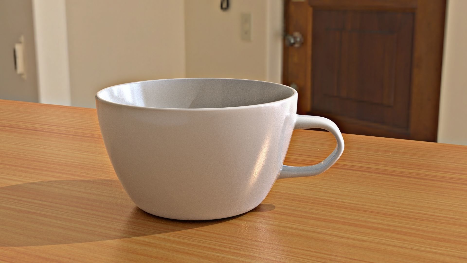 Coffee Cup Low-poly 3D model_3