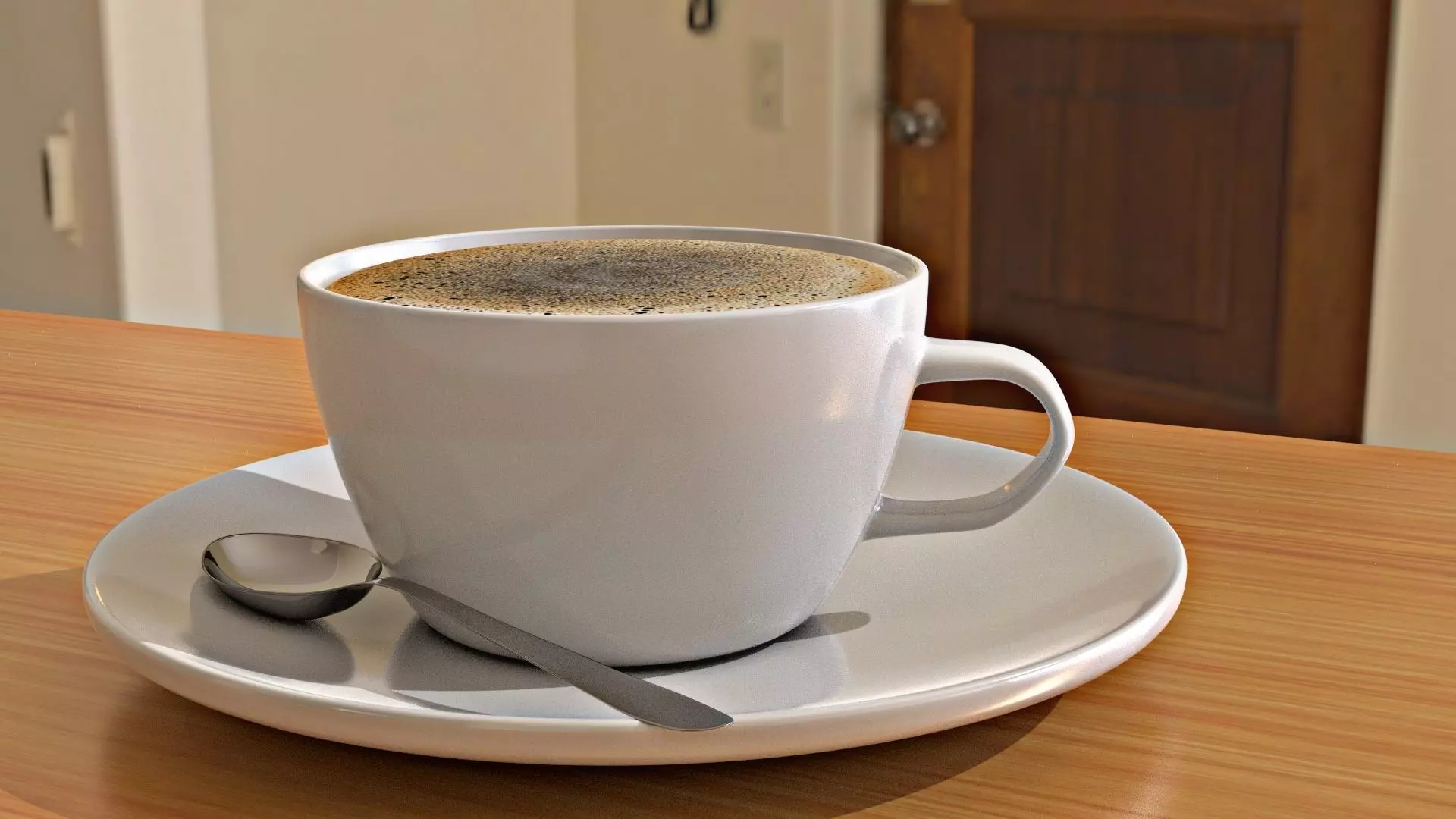 Coffee Cup Low-poly 3D model_0