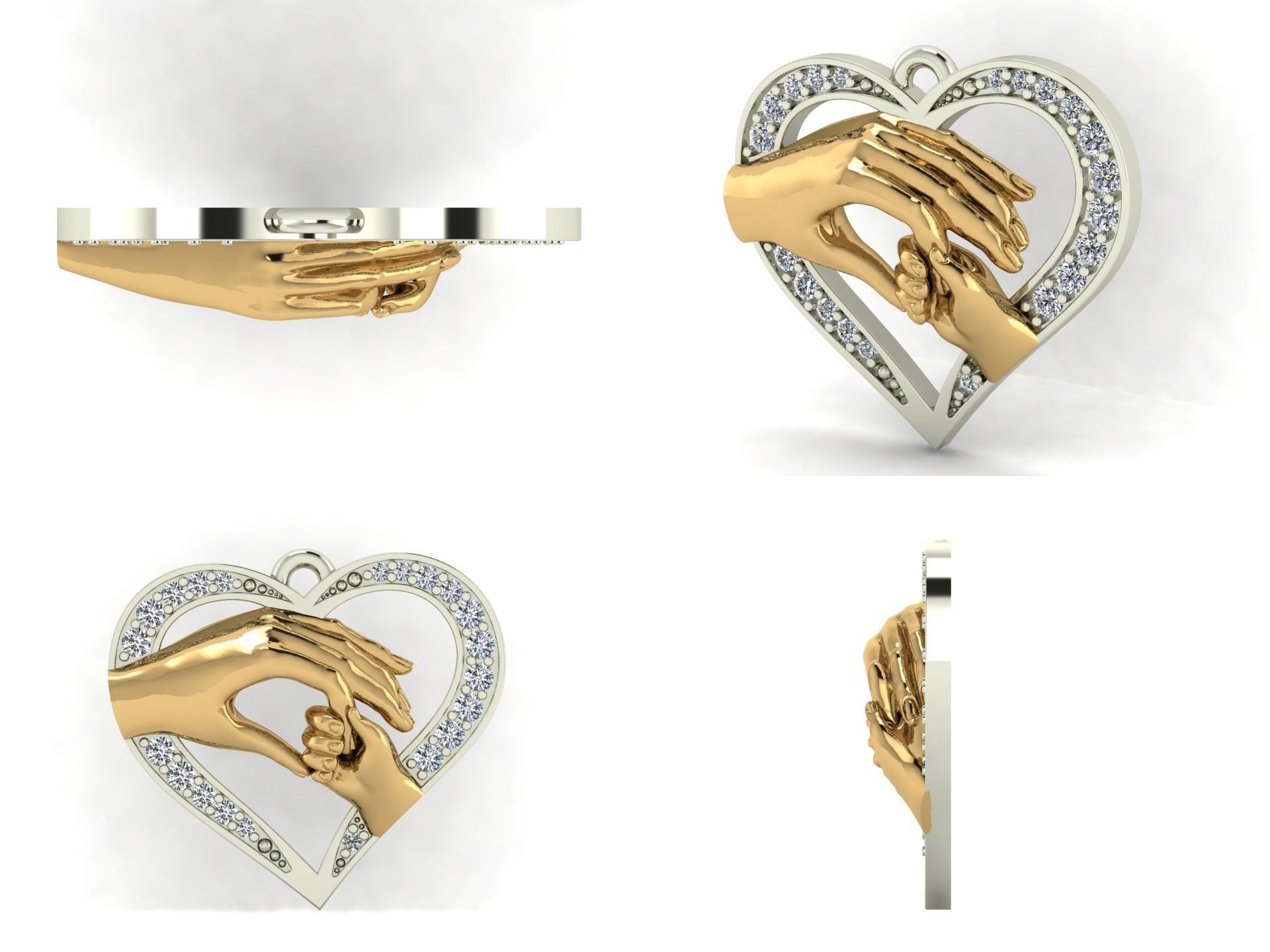 Pendant od46 3D print model_5