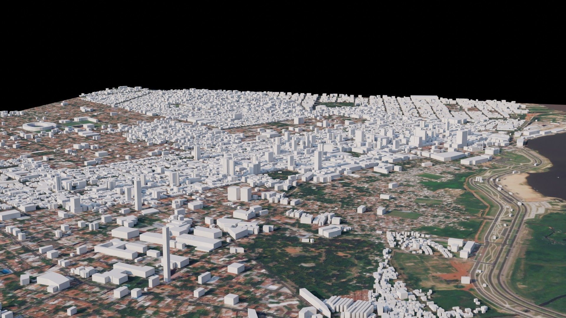 Asuncion - Paraguay 3D model_1